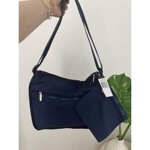 LeSportSac "Go Go Navy" Deluxe Everyday Bag Messenger Crossbody Bag